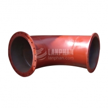 steel elbow rubber lined connector pipe 